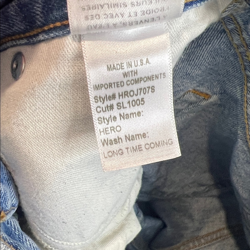 SLVRLAKE Hero Distressed Raw Hem Jeans in Long Time Coming Size 28 - Picture 9 of 10